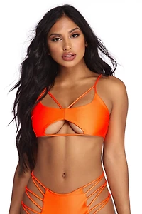 Lusting Looks Caged Swim Top