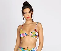Blame It On The Juice Colorful Swim Top