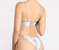 Show Off Snake Swim Top