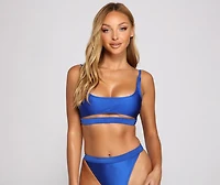 So Chic Scoop Neck Bikini Top