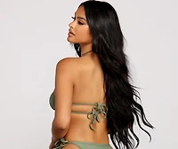 Sleek And Basic Vibes Halter Bikini Top