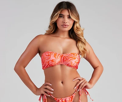 Spring Break Vibes Bandeau Swim Top