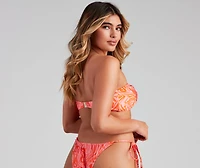 Spring Break Vibes Bandeau Swim Top