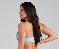 Sunshine Frill Ruffle Trim Bikini Top