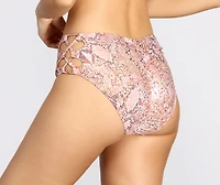 Sunz Out Snake Print Swim Bottoms
