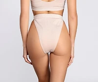 Shimmy And Shimmer High Waist Swim Bottoms