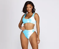Head The Clouds Tie-Dye Swim Bottoms
