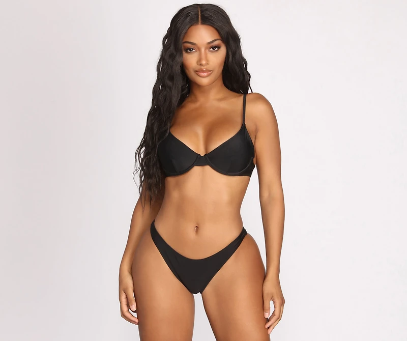 Don't Underestimate Me Low Rise Swim Bottoms