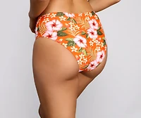 Sunkissed Tropical High Waist Bikini Bottoms