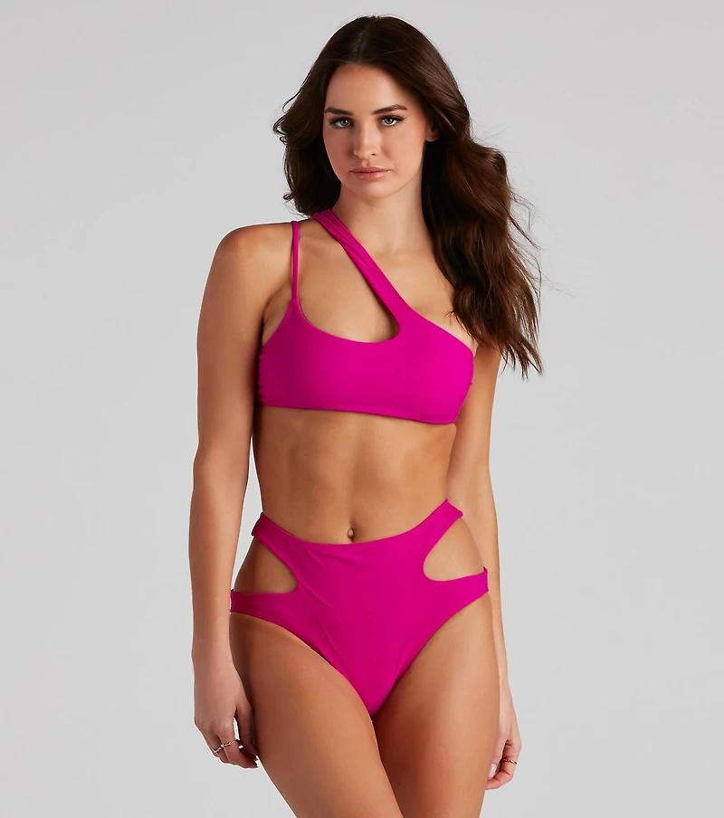 Pool Party High Waist Swim Bottoms