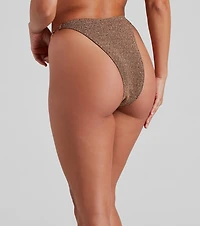 Ring Bling Lurex Bikini Bottoms