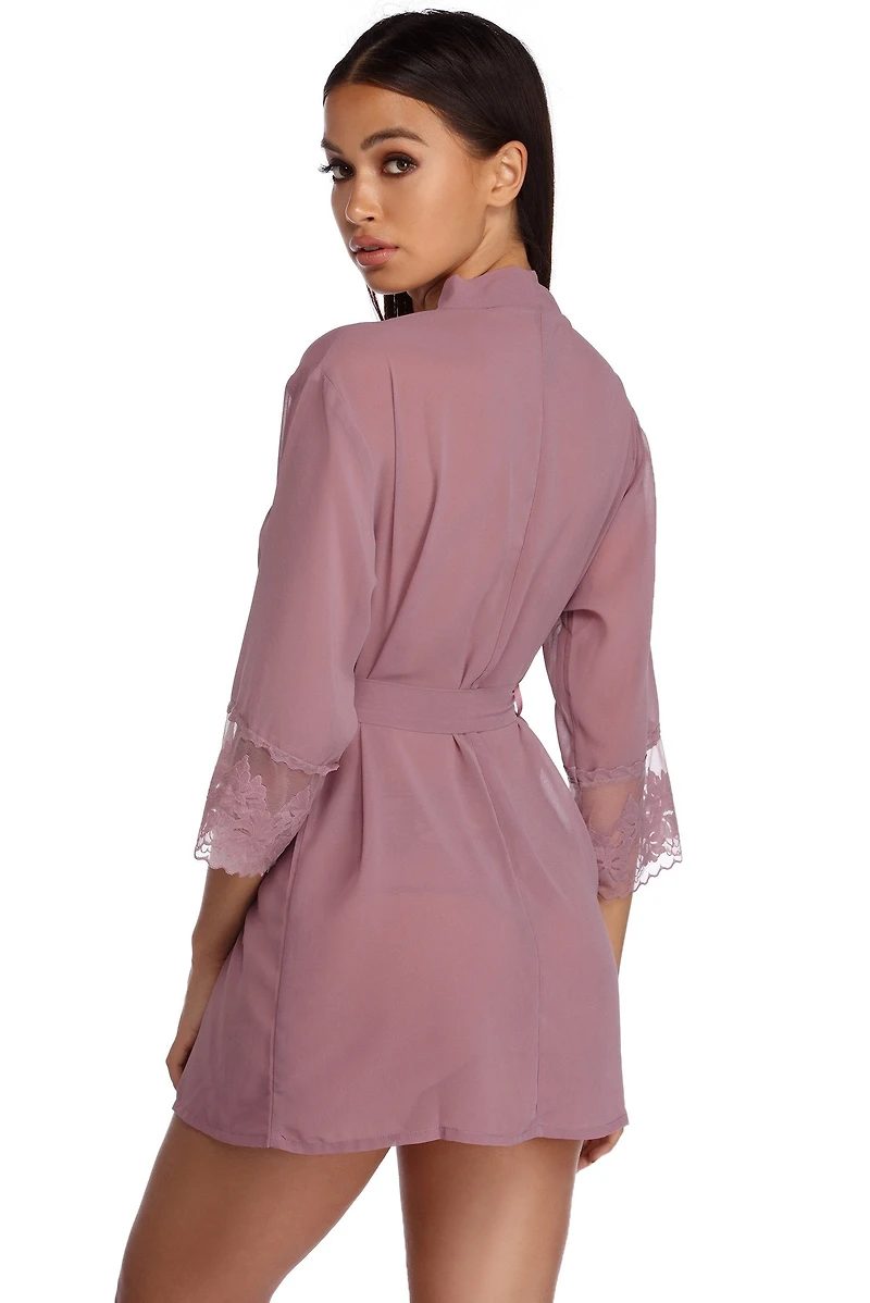 Sheer Appetite Robe & Panty Set