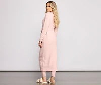 Keeping Knit Cozy Chenille Robe