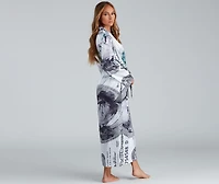 Dolla Bill Chic Satin Robe