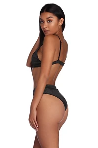 Velvet Glitter Bralette & Panty Set