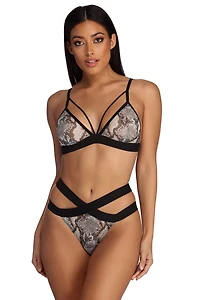 Tameless Taste Bralette And Panty Set