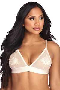 Floral Ambition Mesh Bralette