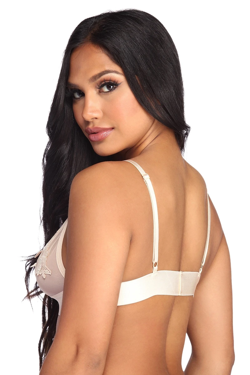 Floral Ambition Mesh Bralette