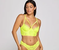 Stunning And Sultry Longline Bra Panty Set