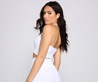 Sleek And Basic Ribbed Halter Top