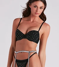 Sultry Sparkle Rhinestone Lingerie Set