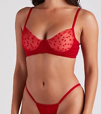 Make Them Swoon Heart Print Bra And Panty Set