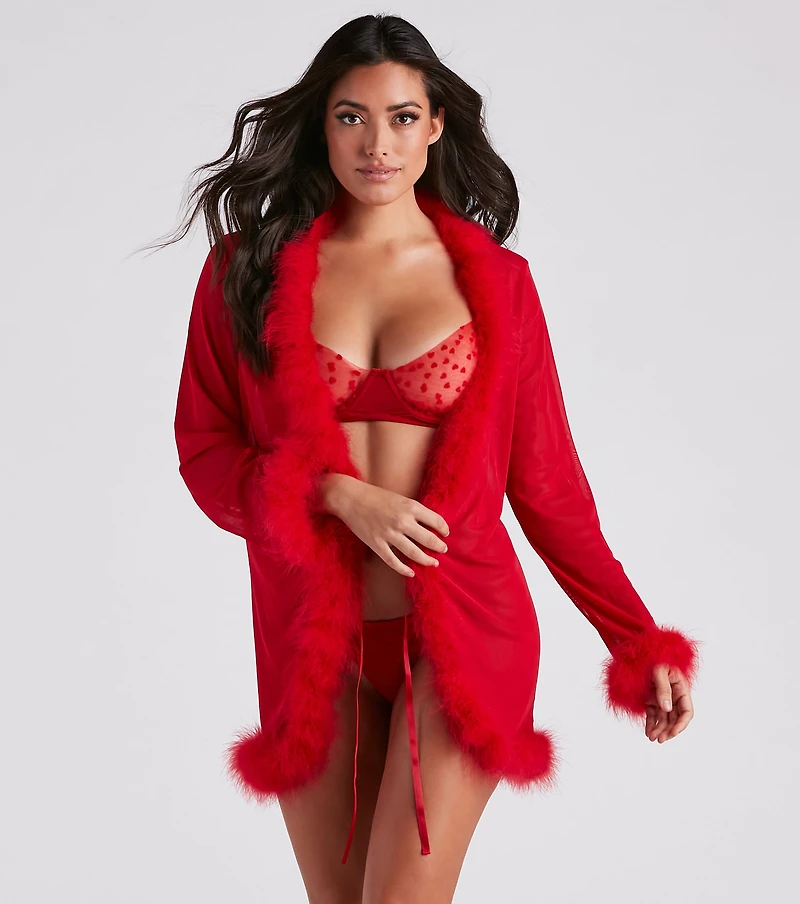 Make Them Swoon Heart Print Bra And Panty Set