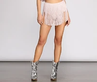 Don't Stop Now Metallic Fringe Briefs