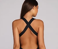 Simply Sexy Plunging Swimsuit