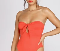 Sunkissed Tie Front One Piece Swimsuit