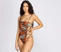 Such A Wild One Shoulder Swimsuit