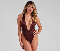 Luxe Babe Satin One Piece Swimsuit