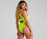 Mesh Fun Strappy One-Piece Swimsuit