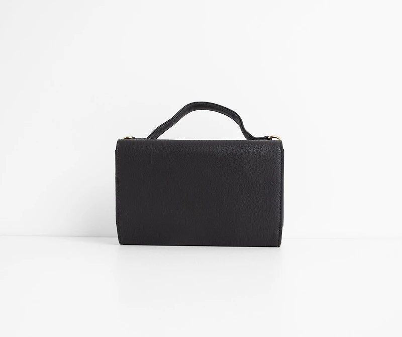 Top Handle Wallet Cross Body Purse
