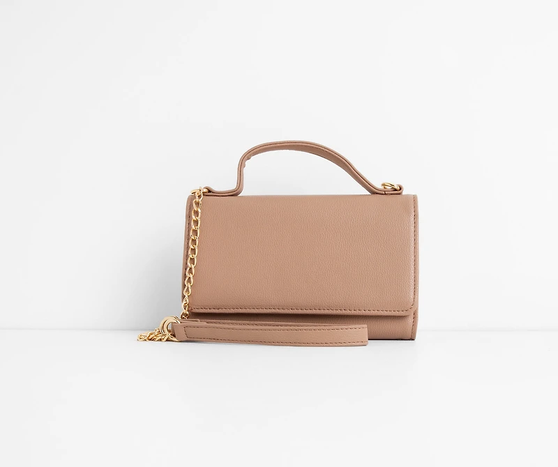 Top Handle Wallet Cross Body Purse