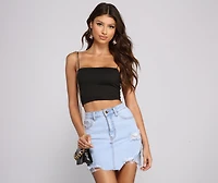 So Extra Mini Croc-Embossed Purse