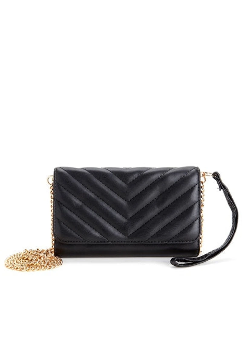 Quilted Chain Wallet Crossbody