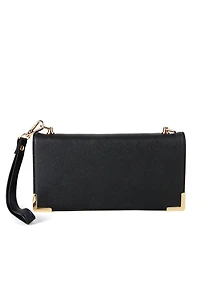 Wallet Crossbody With Metallic Hardware