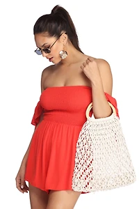 Beachin' It Netted Tote