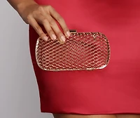 Gilded Cage Box Clutch
