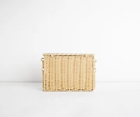 Straw Basket Purse