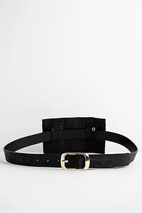 Croc Print Fanny Belt