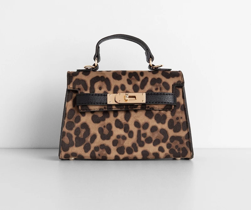 Saffiano Turnlock Top Handle Bag