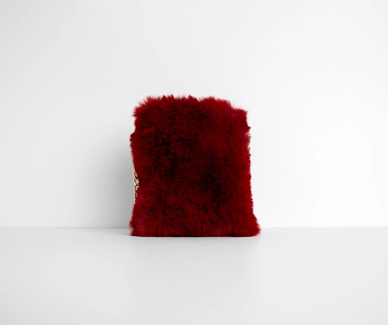Faux Fur Cross-body Purse