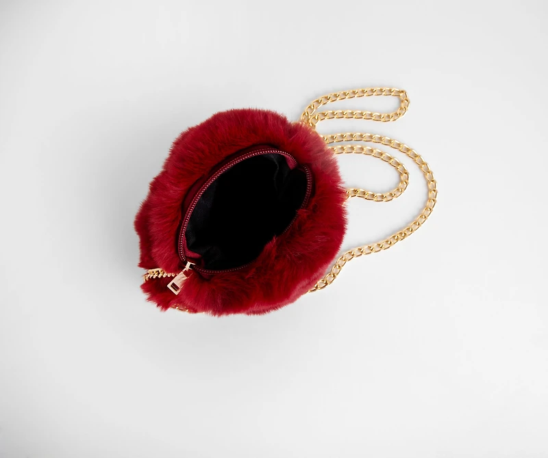 Faux Fur Cross-body Purse