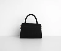Mini Matte Snake Textured Purse