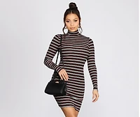 Mini Turn Lock Faux Leather Purse