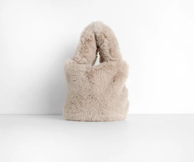 Faux Fur Mini Tote