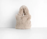 Faux Fur Mini Tote