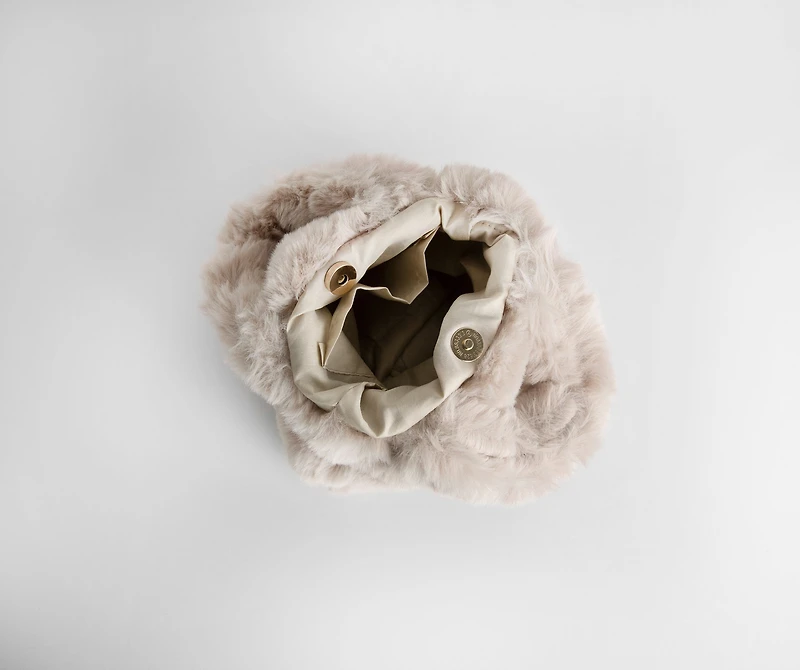 Faux Fur Mini Tote